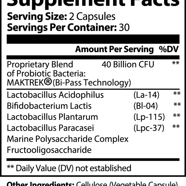 Probiotic 40 Billion with Prebiotics